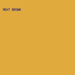 e0aa3d - Meat Brown color image preview