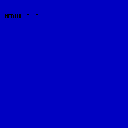 0000C2 - Medium Blue color image preview
