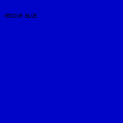 0004c9 - Medium Blue color image preview