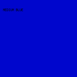 0006CD - Medium Blue color image preview