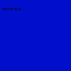010fcc - Medium Blue color image preview