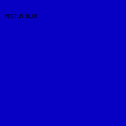 0700C4 - Medium Blue color image preview