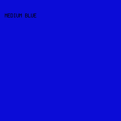0B0CD7 - Medium Blue color image preview