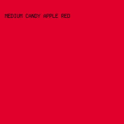 E0002B - Medium Candy Apple Red color image preview