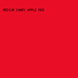 E90E25 - Medium Candy Apple Red color image preview