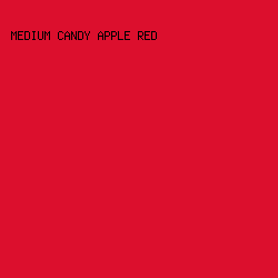 dc0f2d - Medium Candy Apple Red color image preview
