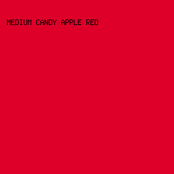 de0029 - Medium Candy Apple Red color image preview