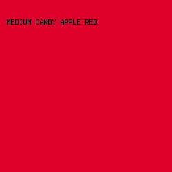 df002c - Medium Candy Apple Red color image preview