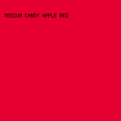 e60031 - Medium Candy Apple Red color image preview