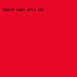 e60a28 - Medium Candy Apple Red color image preview