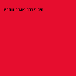 e60d2e - Medium Candy Apple Red color image preview