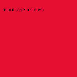 e60f31 - Medium Candy Apple Red color image preview