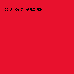 e8112d - Medium Candy Apple Red color image preview