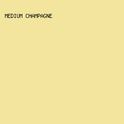 f3e59e - Medium Champagne color image preview