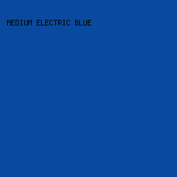 0a4a9e - Medium Electric Blue color image preview