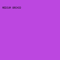 BC47E0 - Medium Orchid color image preview