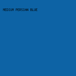 0D63A5 - Medium Persian Blue color image preview