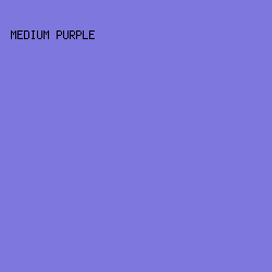 7E77DD - Medium Purple color image preview