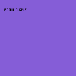 855dd7 - Medium Purple color image preview