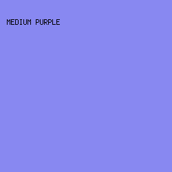 8888f1 - Medium Purple color image preview