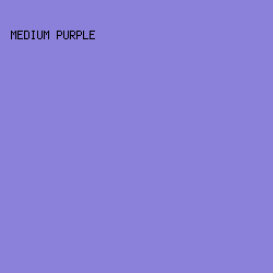 8B81DA - Medium Purple color image preview