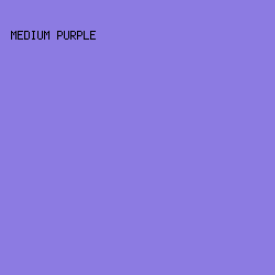 8C7BE2 - Medium Purple color image preview