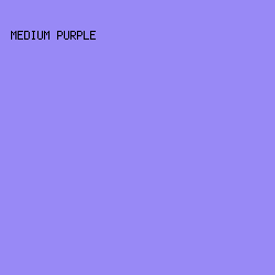 9889f6 - Medium Purple color image preview