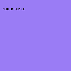 9a7cf5 - Medium Purple color image preview