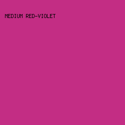 c32d84 - Medium Red-Violet color image preview