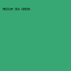 37A874 - Medium Sea Green color image preview