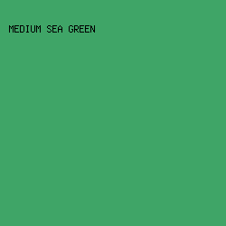 3FA567 - Medium Sea Green color image preview
