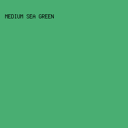 49AE72 - Medium Sea Green color image preview