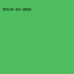 4DBD60 - Medium Sea Green color image preview