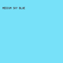 77E1F9 - Medium Sky Blue color image preview