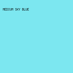 7CE7F0 - Medium Sky Blue color image preview