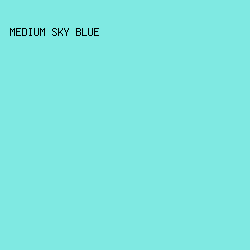7fe9e2 - Medium Sky Blue color image preview