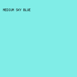 80EDE7 - Medium Sky Blue color image preview