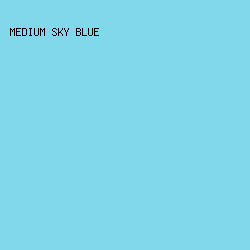 81d8ea - Medium Sky Blue color image preview