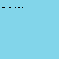 82d5ea - Medium Sky Blue color image preview
