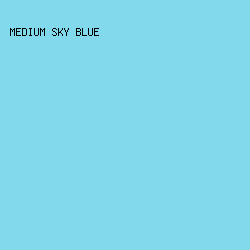 82d9ec - Medium Sky Blue color image preview