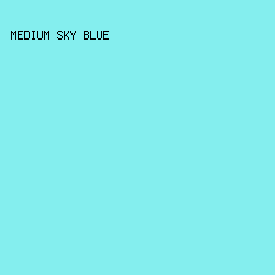 84EEEE - Medium Sky Blue color image preview