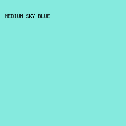 85eade - Medium Sky Blue color image preview