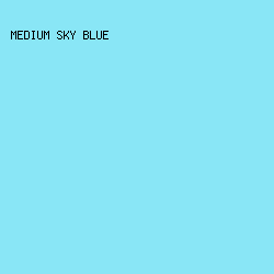 89E6F6 - Medium Sky Blue color image preview