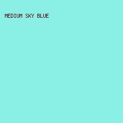8AF0E5 - Medium Sky Blue color image preview