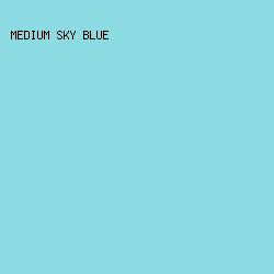 8CDBE3 - Medium Sky Blue color image preview