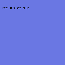 6A77E3 - Medium Slate Blue color image preview