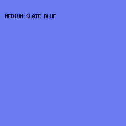 6A7BF0 - Medium Slate Blue color image preview