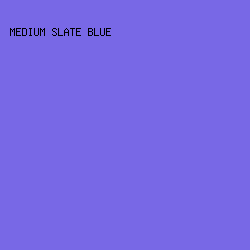 7868E6 - Medium Slate Blue color image preview