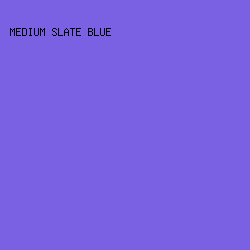 7A61E4 - Medium Slate Blue color image preview