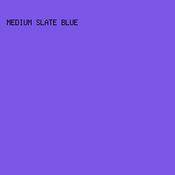 7C56E7 - Medium Slate Blue color image preview